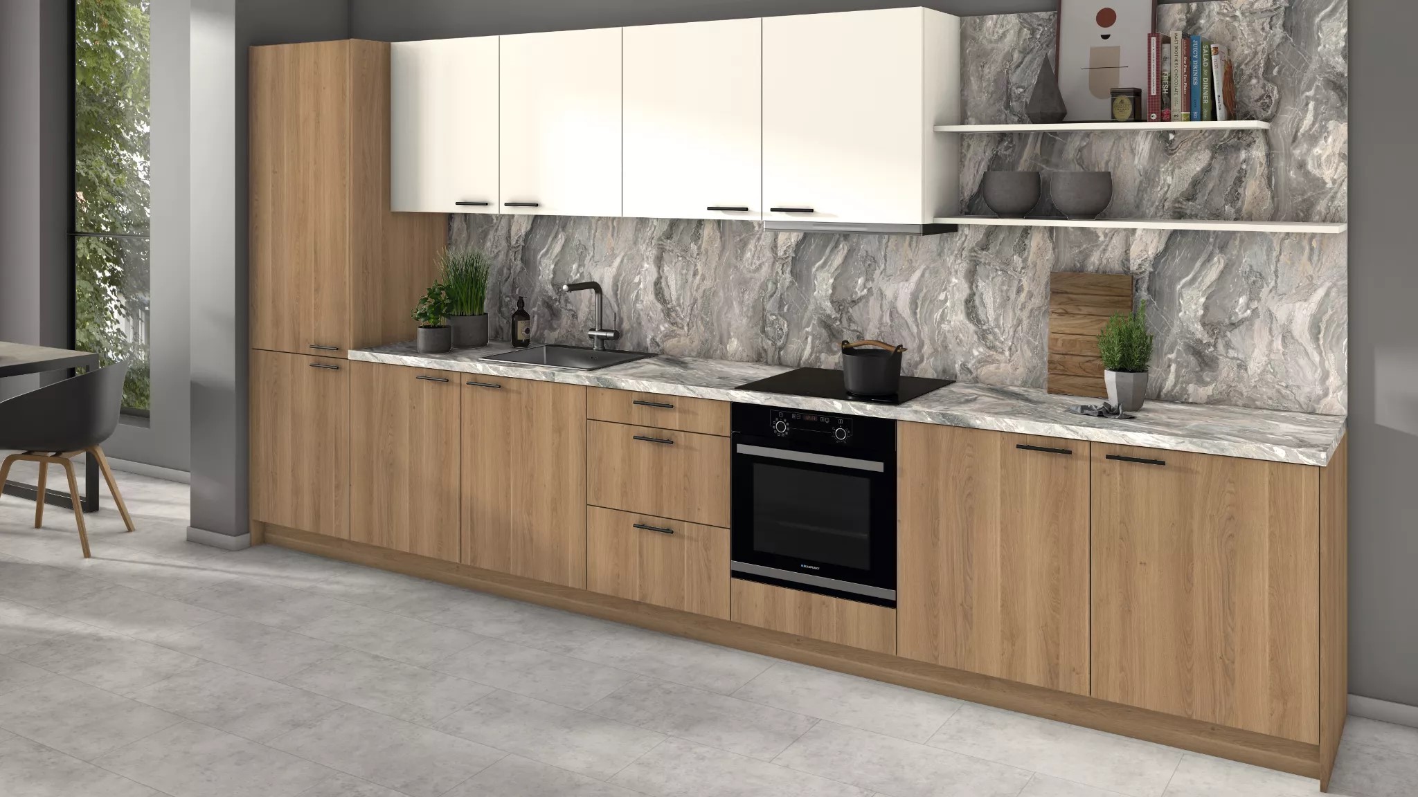 картинка Столешница Мрамор Чиполлино серый F093 ST G7 EGGER от от Аскари Плюс 