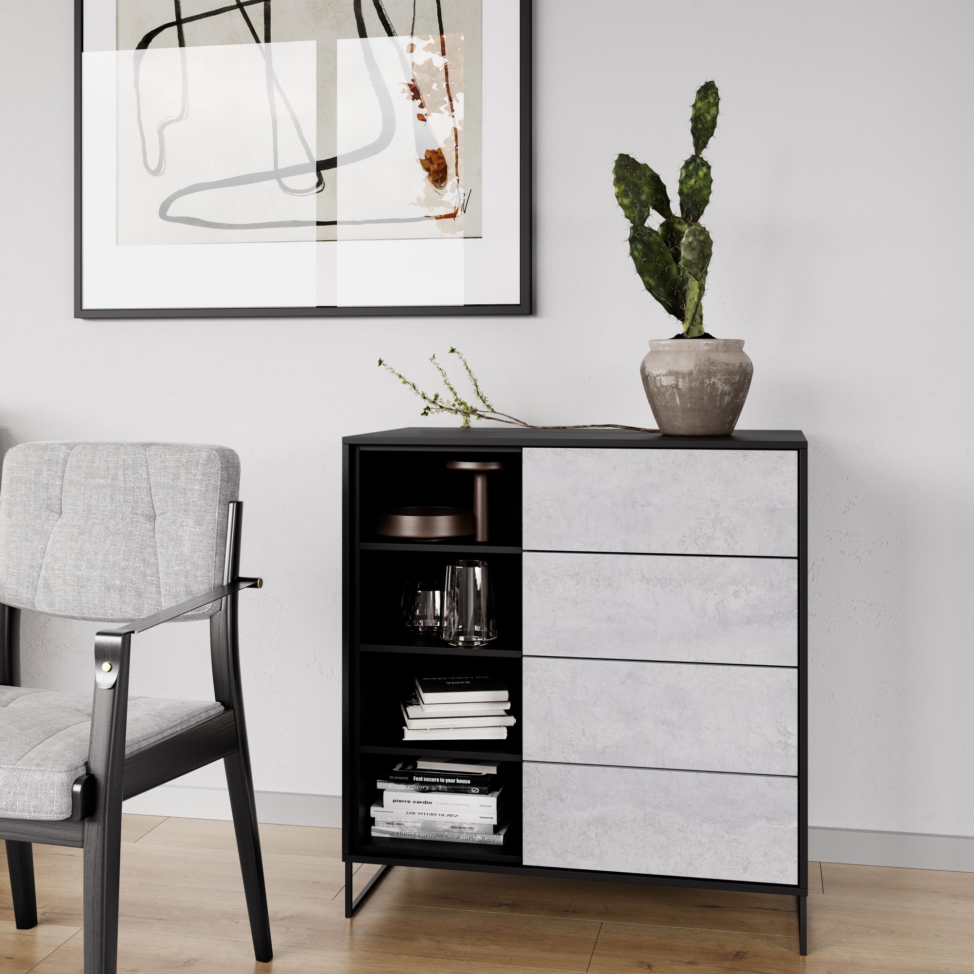 картинка Бетон Спаркс лайт 860 PO BY SPAN ЛДСП 18 мм от от Аскари Плюс 