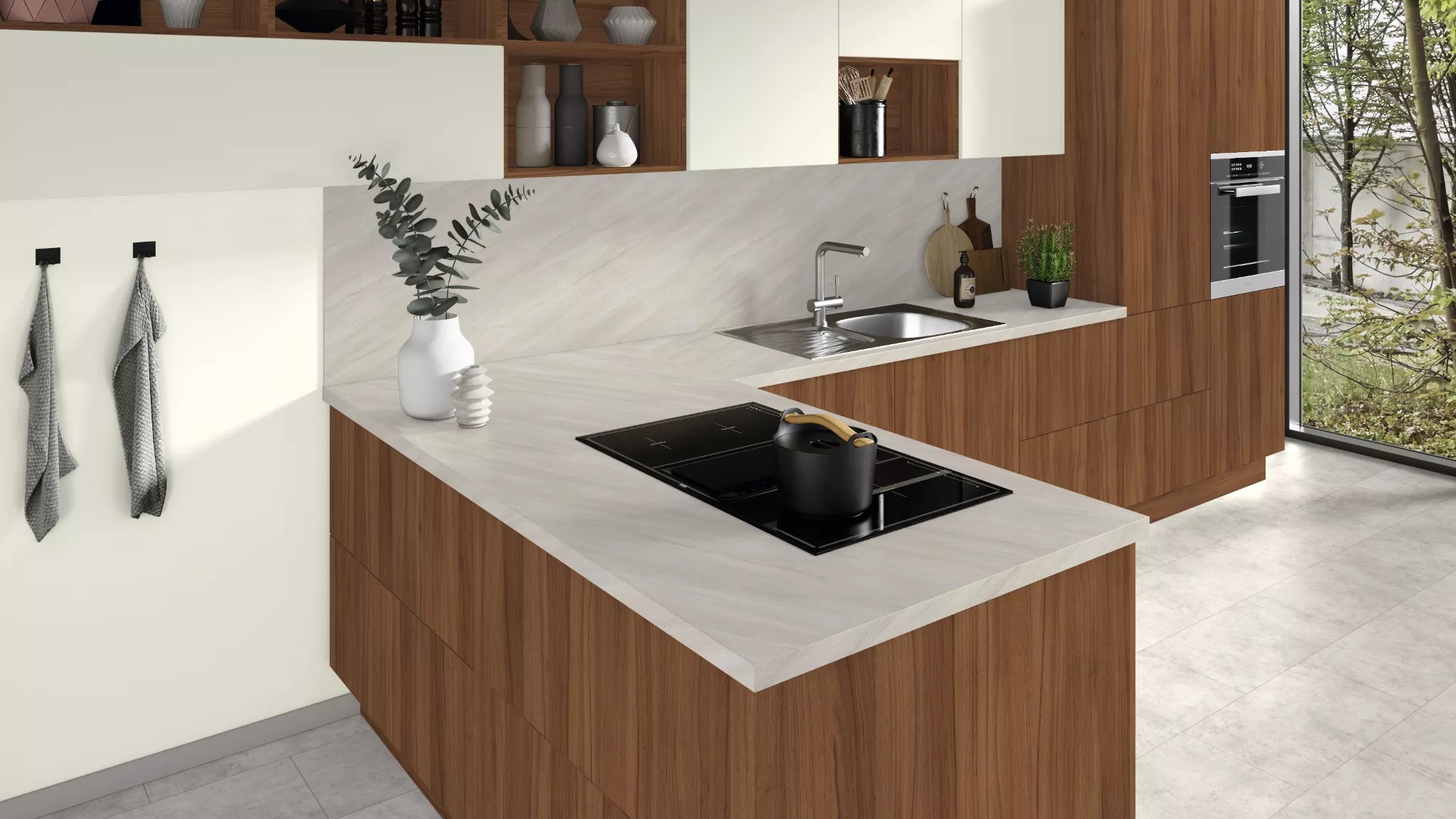 картинка Столешница Камень Кальвия светло-серый F675 ST75 EGGER от от Аскари Плюс 