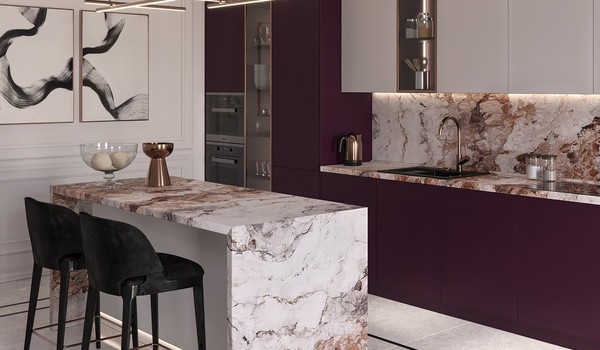 картинка Столешница Бэлла Россо FS808 S1 Form Style Форма и Стиль от от Аскари Плюс 