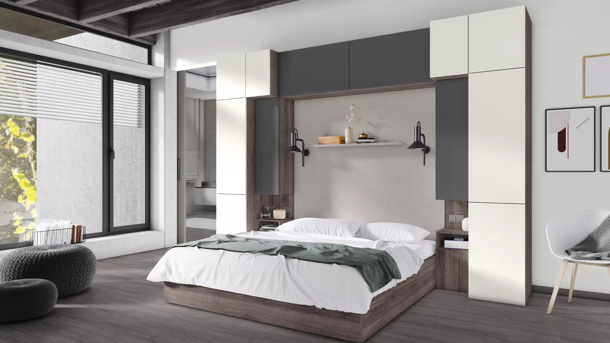 картинка Дуб Шерман антрацит H1346 ST32 EGGER МДФ 18 мм от от Аскари Плюс 