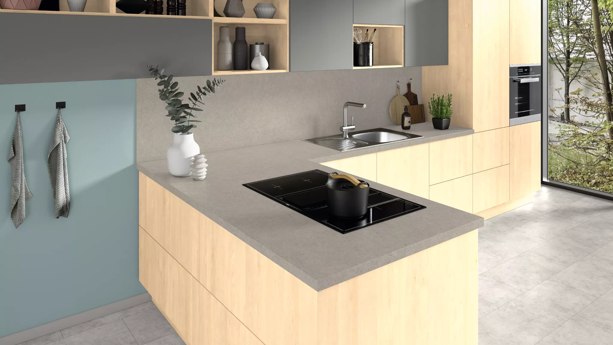 картинка Столешница Камень Пьетра Фанано светло-серый F230 STG5 EGGER от от Аскари Плюс 